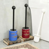 Qfdian  Notebook Shaped Toilet Brush Toilet Cleaning Brush Bathroom Cleaning Tools Long Holder Toilet Brush Wc Home Bathroom Accessories
