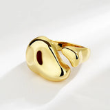 Silver Gold Color Concave convex Irregular Width Open Ring Female New Fashion Creative Vintage Punk Party Jewelry Gifts