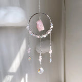 Qfdian  Dreamy Crystal Sun Catcher Pendant Rainbow Maker Crystal Room Pendant Garden Accessories Catchsun Outdoor Garden Decoration Gift