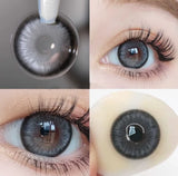 Qfdian Color Contact Lenses Large Diameter Myopia Lenses with Diopters Enlarge Bright Cosmetic Power Lenses Make Up for Eyes