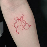 Qfdian  Minimalist Leaf Vine Tattoo Sticker Waterproof Long Lasting Fine Line Temporary Tattoo for Women Finger Hand