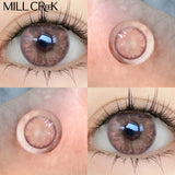 Qfdian 1 Pair Contact Lenses for Eyes Color Natural Lens Beauty Pupils Brown Blue Pink Lenses Yearly Cosmetics High Quality