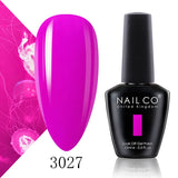 Qfdian  15ml 334 Blue Pink Colors Nail Gel Polish Soak Off UV LED Nail Lacquer Varnish Semi Permanent Nail Art Gel For Nail Art