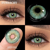 Qfdian  1Pair Big Eyes Gray Lenses Korean Natural Lenses Color Contact Lens Eyes Brown Blue Beautiful Pupil Lentes Cosmetics