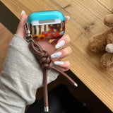 Qfdian Gloss Color Irregular Leopard Pattern Soft TPU Headphone Cover Coque for AirPods 4 New Earphone Case for AirPods 1 2 3 Pro 2