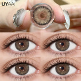 Qfdian  Color Contact Lenses Natural Contact Lens NEW Siri Series Makeup Colored Pupils Cosmetics Beauty Green Lenses Blue Pupils