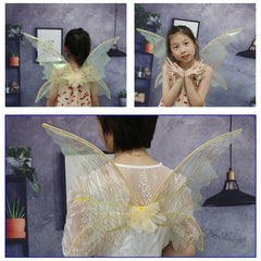 Folding for Butterfly Fairy Wing for Butterfly Wing Dress Up Birthday Party  Costume Halloween Angel Wing for Kids 449B