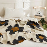 Qfdian   Ins Style Sunflower Nap Blanket Camping Warm Single Person Leisure Thick Blanket Sofa Air Conditioning