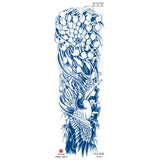 Qfdian Full Leg Arm Temporary Herbal Juice Ink Tattoo Stickers Lasting  15 Days Waterproof Tattoo  Animal  Tattoo Stickers for Men Boys