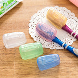 Qfdian 5pcs Travel Toothbrush Head Cover Toothbrush Caps Toothbrush Protective Caps Hike Case Brush Germproof Protector Random Color