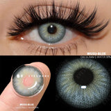 Qfdian 1 Pair New Colored Contact Lenses Fashion Green Eyes Lenses Natural Blue Lenses Gray Contacts Fast Delivery Yearly Lens