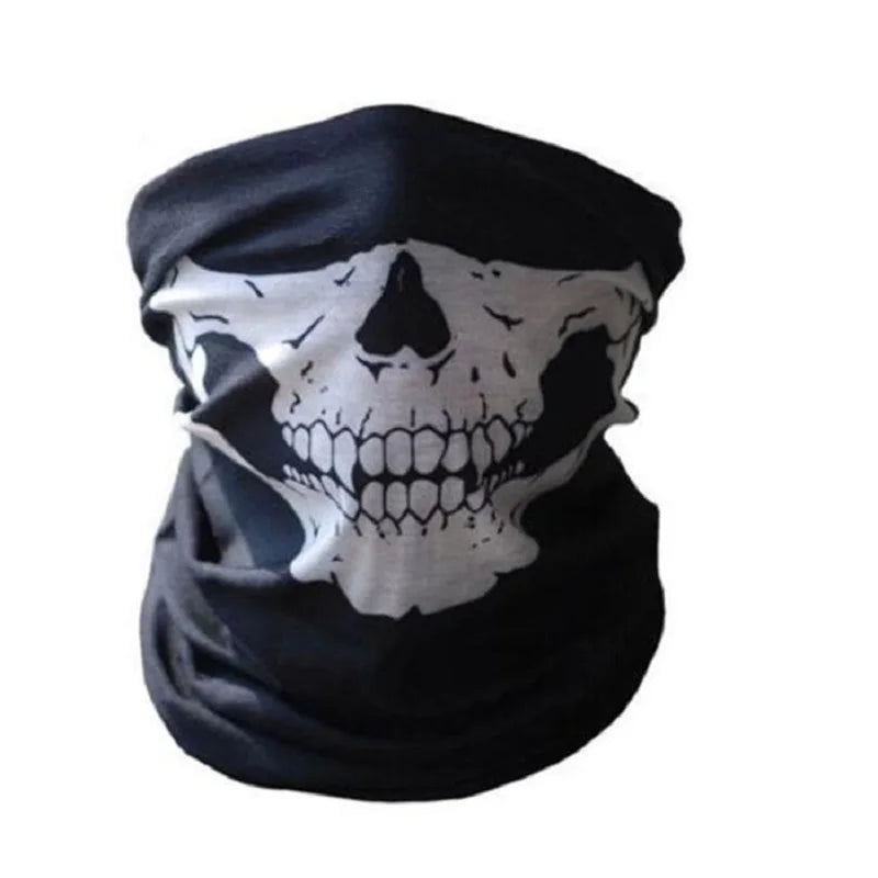 Outdoor Motorcycle Training Mask Cool Skull Bike Scarf Mask Bandana Motor Bike Sport Scarf Neck Warmer Winter Halloween