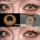 Qfdian 1pair/2pcs Colored Contact Lenses for Eyes Blue Contacts Purple Lenses Cosplay Contact Lenses Yearly Fashion Eye Lenses