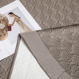 Qfdian 3Pcs Luxury Lyocell Cotton Soft Silky Embossing Quilted Bedspread, Bed Cover, Mattress Topper Coverlet, Bed Sheet, Pillowcases