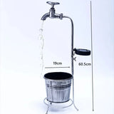 Qfdian  Sprinkler Water Kettle Faucet Water Droplet Flower Pot Lamp Solar Powered Lawn Lamp Courtyard Outdoor Waterproof Garden