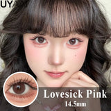 Qfdian  Contact Lenses Cosmetics Lenses Choco Jump Series Eye Color Lens Beauty Black contacts Woman Accesories Natual  Brown lens