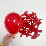 Qfdian  Red Black Balloon Garland Kit Gold Confetti Party Birthday Ballon Arch Casino Theme Wedding Graduation Decorations Helium Globos