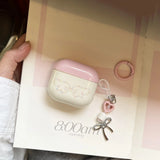 [Leo] cute pink cover colored star wings with pendant for apple AirPods pro2 earphone cover airpods4/3 generation new soft