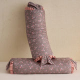 Qfdian 1Pc Floral Ruffles Yoga Cervical Pillow Pure Cotton Buckwheat Pillow Health Care Stick Pillow Cervical Physiotherapy Neck Pillow