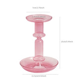 Qfdian Pink Wedding Table Centerpieces Candle Holder Wedding Decoration Flower Vase Home Decoration Accessories Vases Room Decor