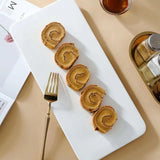 Qfdian  Japanese-style Kitchen Tableware Snack Dessert Steak Sushi Plate Wedding Supplies Home Restaurant Dish Ceramic Dinner Plate, 1Pc