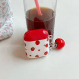 Qfdian  Summer red tomatoes are suitable for AirPods1/2 protective case AirPods4 generation Apple earphone case