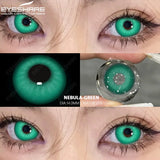 Qfdian 1pair/2pcs Colored Contact Lenses for Eyes Blue Contacts Purple Lenses Cosplay Contact Lenses Yearly Fashion Eye Lenses