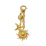 Qfdian  Exquisite Hanger Starfish Shell Keychain DIY Pearl Bikini Pendant Korean Fashion Fish Conch Key Chain Vacation