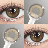 Qfdian 1 Pair Brown color Contact Lenses for Eyes Blue Lenses Gray contact Lenses eye makeup Eye Cosmetics