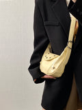 Qfdian Luxury Design Fashion Sweet Y2k Aesthetic Shoulder Bag Korean Chic Kawaii Star Handbags All Match Office Lady Crossbody Bags
