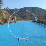Qfdian  Metal Balloon Arch Support Kit Outdoor Wedding Arch Circle Backdrop Decoration Birthday Party DIY Decor Stand Flower Decoration