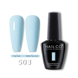 Qfdian  15ml Semi-permanent Rubber Base For UV Gel Nails Polish Manicure LED Hybrid Enamel Lakiery Hybrydowe Vernis Gel Varnishes