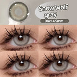 Qfdian  New 1Pair Fashion Big Lenses Myopia Colored Contact Lenses for Eyes Beauty Blue Eyes Lenses Green Pupils Brown Grey Lens