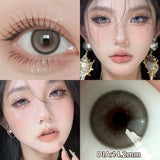 Qfdian  2pcs Myopia Color Contact Lenses for Eyes with Prescription Beauty Pupils Makeup Eye Color Lenses Fashion Blue Lenses