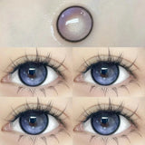 Qfdian Color Contact Lenses for Eyes Real Looking Myopia Prescription Contacts Lense with Degree Blue Cosmetics Contact Beauty Pupil