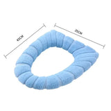 Qfdian Washable Knitting Pure Color Soft Pad Toilet Seat Soft Thick Warm And Comfortable Pumpkin Shape Cover Closestool Mat Universal