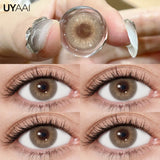 Qfdian  Contact Lens Makeup Red Lens Cosplay Colored Pupils Cosmetics Natual Black Lens Woman Pink Pupils Color Contacts Blue lens