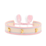 Qfdian Hand Woven Bracelets Adjustable Studded Stars Bracelet Fashion Jewelry Gifts