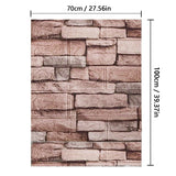 Qfdian  3D Soft Foam Self Adhesive Wallpaper PVC Waterproof For Home Decoration Peel and Stick 70CMx10M Home Decoration Essential