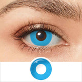 Qfdian Halloween Contact Lenses White Cat Eye Cosplay Contact Lenses Crazy Eye Contacts Whiteout Lens for Cosplay Anime Accessorie