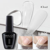 Qfdian  15ml Semi-permanent Rubber Base For UV Gel Nails Polish Manicure LED Hybrid Enamel Lakiery Hybrydowe Vernis Gel Varnishes