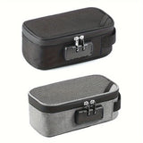 Qfdian  Portable Lockable Bag Cigarettes Smell Proof Storage Container Jewelry Bag Organizers for Make Up Costmeic Travel Case