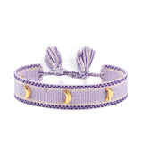 Qfdian Hand Woven Bracelets Adjustable Studded Stars Bracelet Fashion Jewelry Gifts