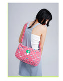Qfdian Sweet Cool Y2k Aesthetic Fashion Handbags Women Casual All Match Vintage Shoulder Bag Girls Patchwork Denim Holes Crossbody Bags