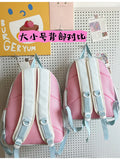 Qfdian Japanese Ins Transparent Ita Bags Kawaii Women Y2k Aesthetic Sweet Mini Backpacks Fashion All Match Cute Girls Schoolbags Trendy