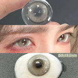 Qfdian  Glaze Series Contact Lenses for Eyes Color Beauty Pupils Natural Eye Lenses for Myopia 2pcs Brown Green Blue Makeup Lens