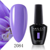 Qfdian  15ml 334 Blue Pink Colors Nail Gel Polish Soak Off UV LED Nail Lacquer Varnish Semi Permanent Nail Art Gel For Nail Art