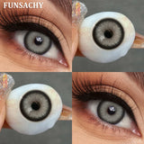 Qfdian  1 Pair Colored Contact Lenses for Eyes Green Beauty Pupils Brown Fashion Lenses High Quality Blue Eye Contacts Yearly