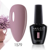 Qfdian  15ml 334 Blue Pink Colors Nail Gel Polish Soak Off UV LED Nail Lacquer Varnish Semi Permanent Nail Art Gel For Nail Art