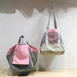 Qfdian Y2k Aesthetic Hollow Out Patchwork Underarm Bag Vintage Women Contrast Color Mesh Handbags Grunge Casual All Match Shoulder Bags